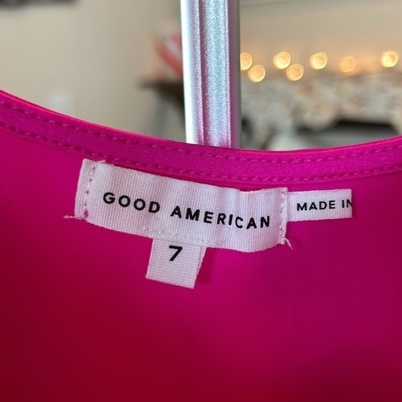 Good American Scuba Modern Tank Bodysuit Fuchsia Pink NWT Women’s Size 4X - Picture 14 of 17